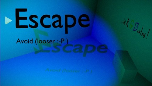 A screenshoot of the game's start menu