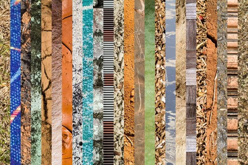 A collection of textures I saw during the trip.