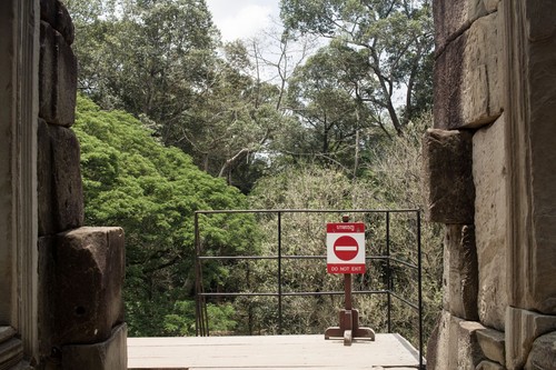 Please, stay here. Angkor, Cambodia