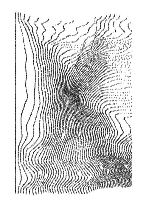 With a very low line space value, the overall tends to appear more vertical